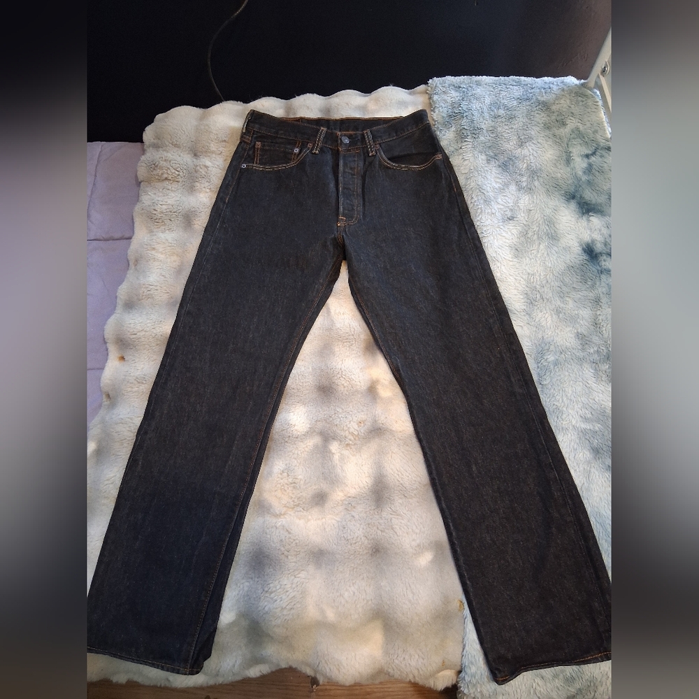 Levi's Men's Black-Gray Relaxed Jeans